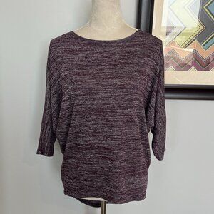 Olivia Blu Purple Space-dyed Lightweight Sweater S